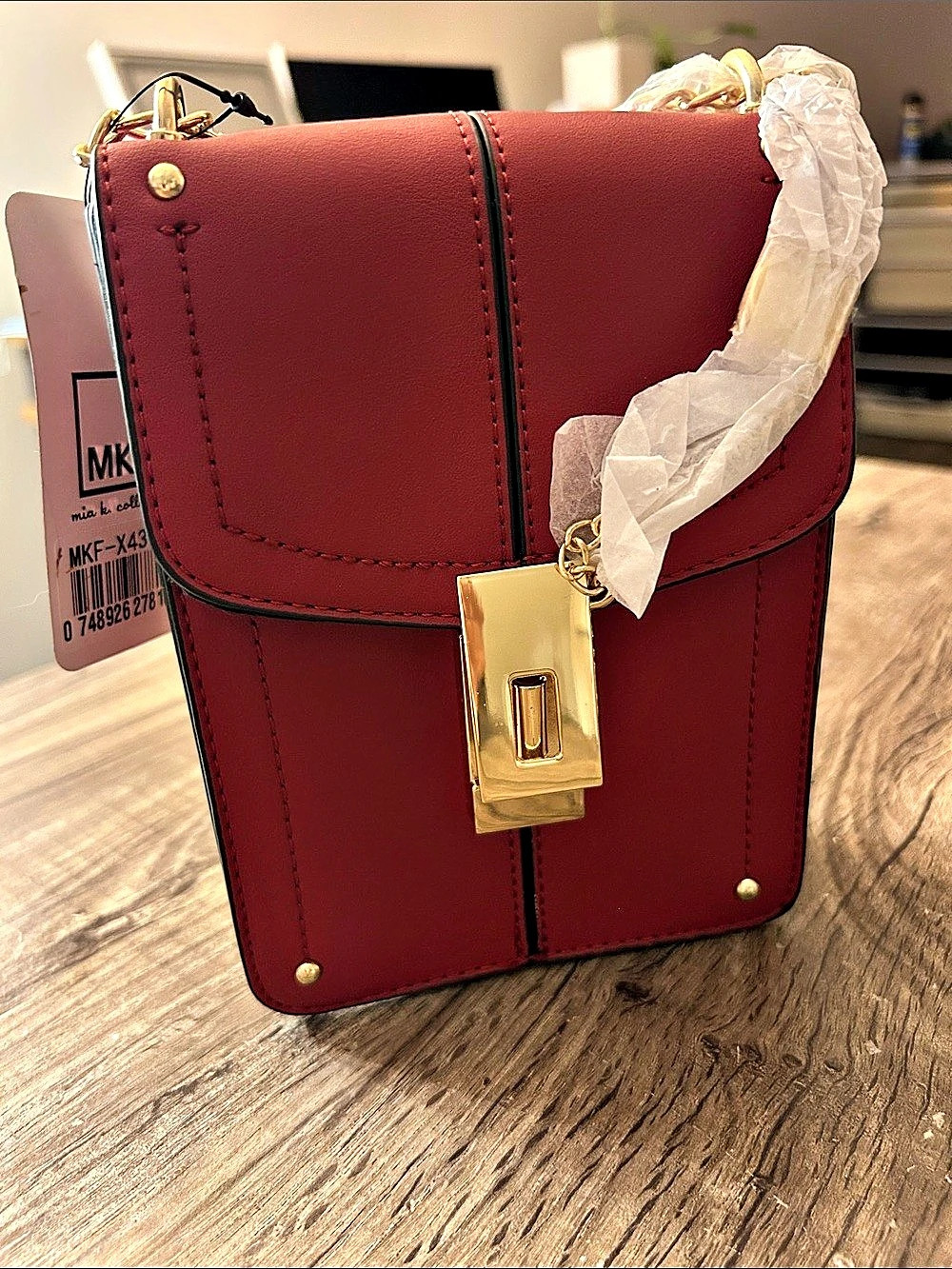 MKF Red & Black Shoulder Bag NWT
